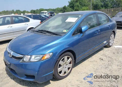 2010 Honda Civic Lx z USA, uszkodzony, nr VIN 2HGFA1F57AH563559